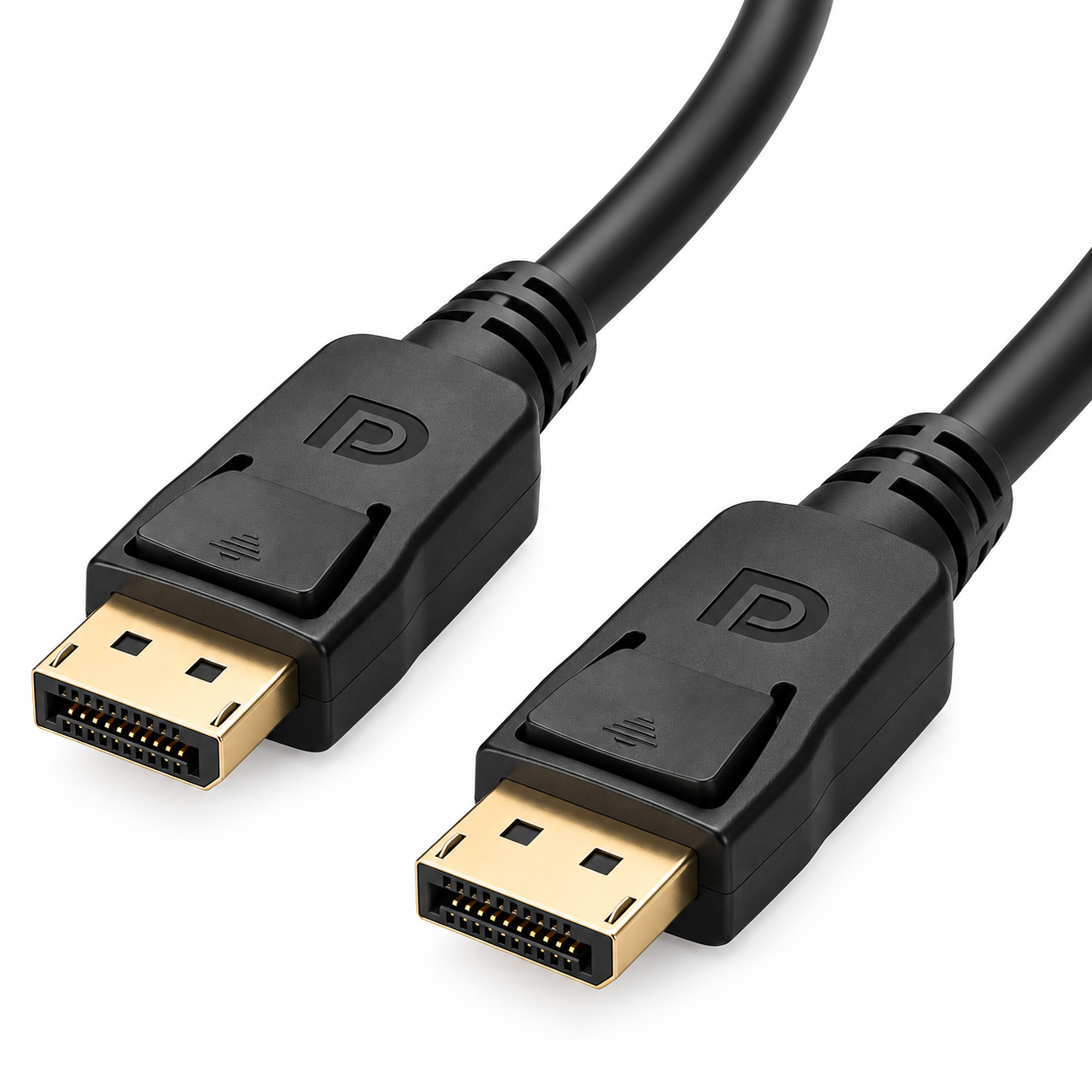 کابل Display TO Dispaly 1 کابل DisplayPort به DisplayPort دو سر نری مشکی
